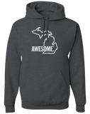 Michigan Awesome State Outline Hoodie