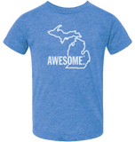 Michigan Awesome State Outline Kids T-Shirt