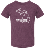 Michigan Awesome State Outline Kids T-Shirt