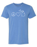 Peace Love Michigan Unisex T-Shirt