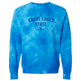 The Great Lakes State Tie-Dye Crewneck Sweatshirt