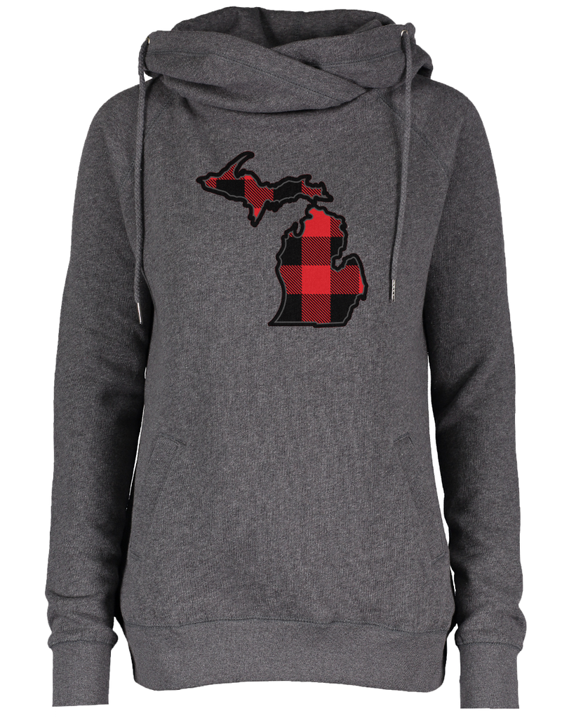 Women's buffalo plaid sweatshirt deals