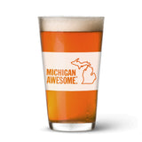 Michigan Awesome Pint Glass (4/case)
