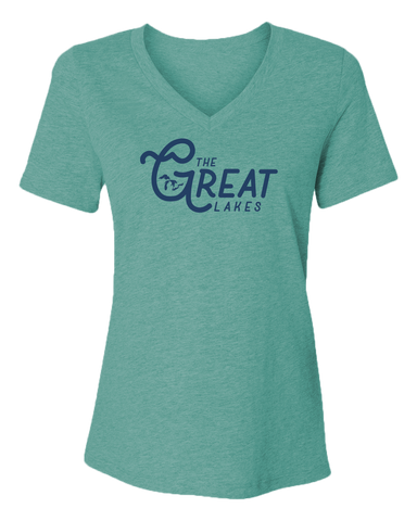 The Great Lakes Women's V-Neck Tee